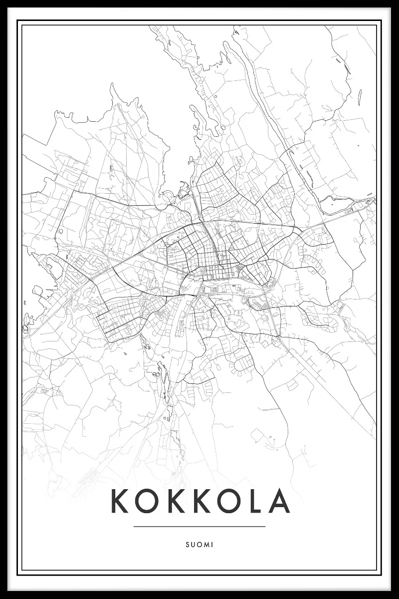 Kokkola Map N02 juliste-pp