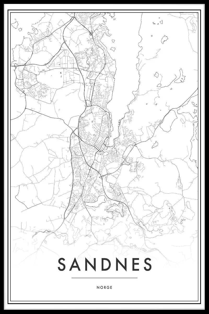 Sandnes Map juliste