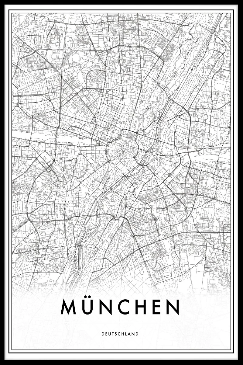 Munich Germany Map juliste