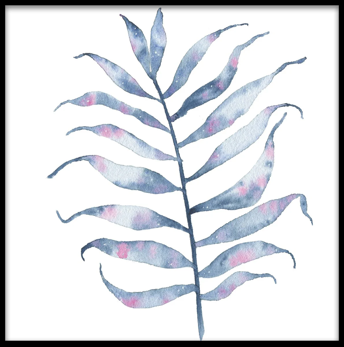 Tropical Water Color Leaf N02 juliste
