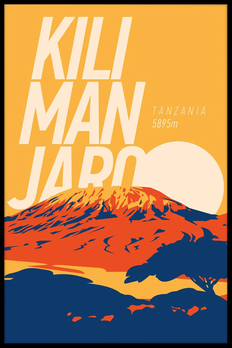 Kilimanjaro Vintage N02 juliste