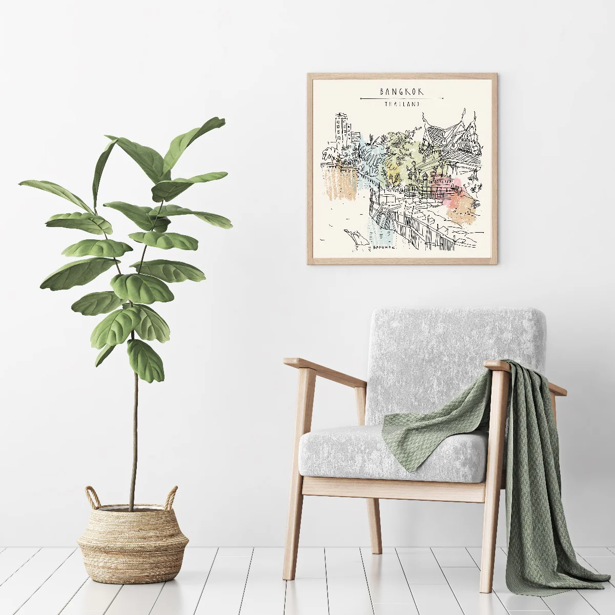 Bangkok Thailand Illustration juliste