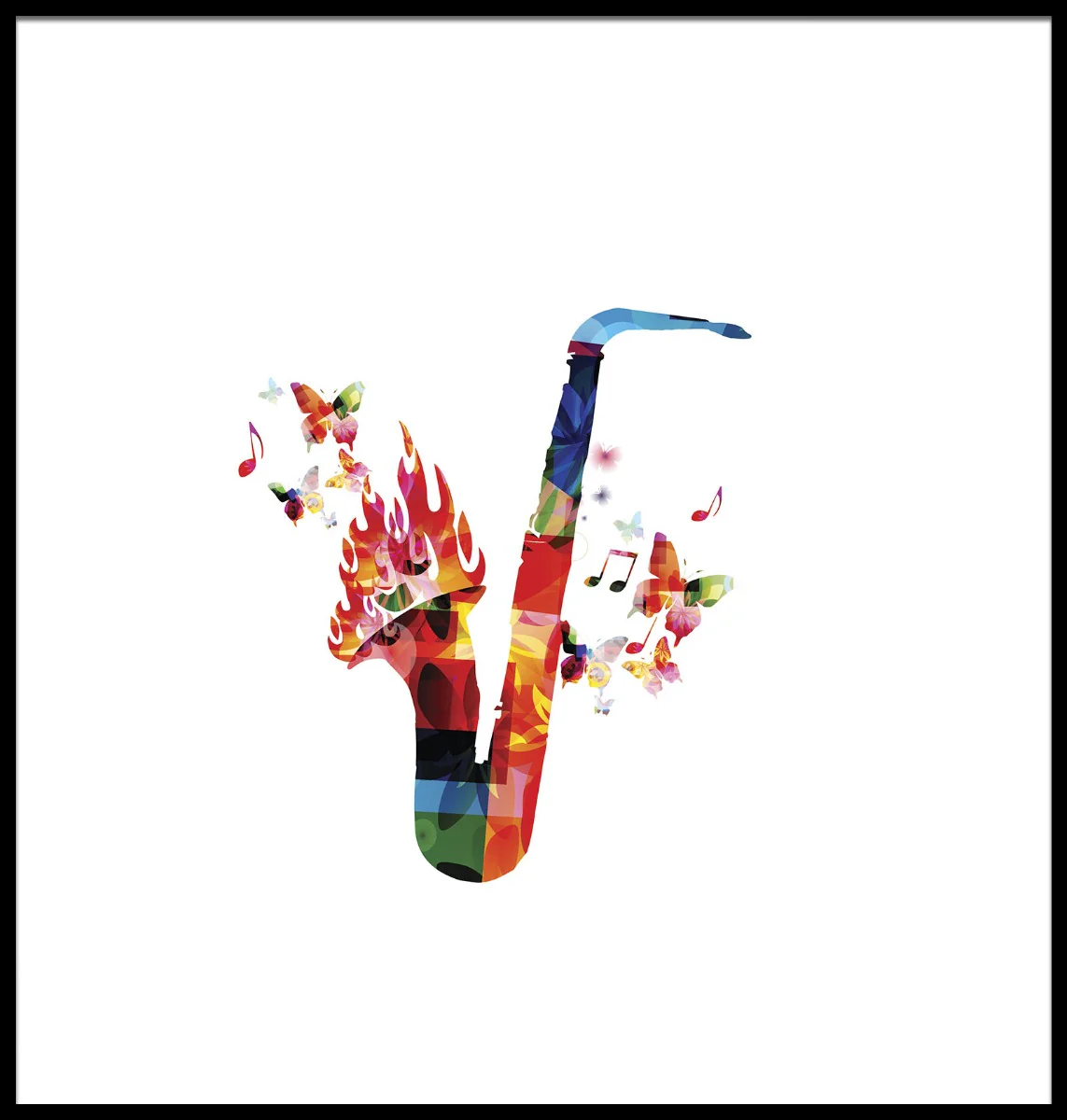 Saxophone illustration juliste