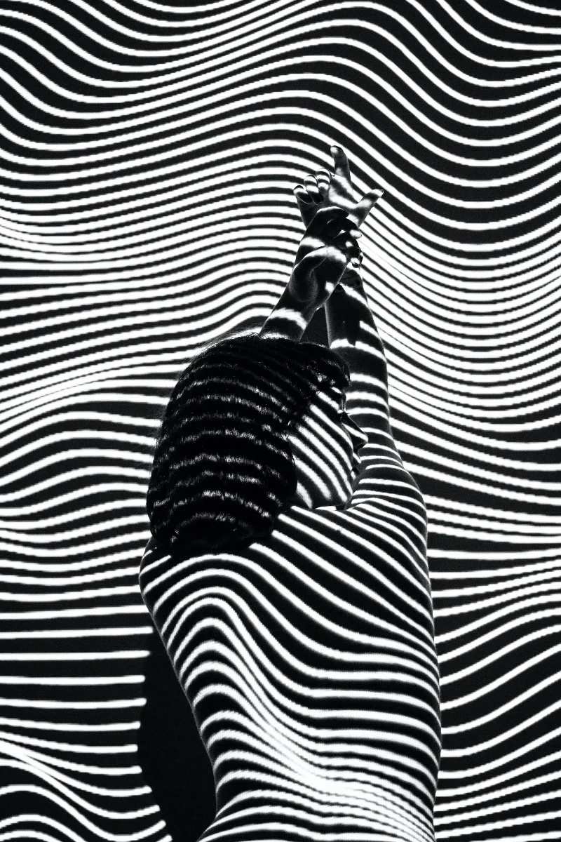 Abstract Black & White N01 juliste