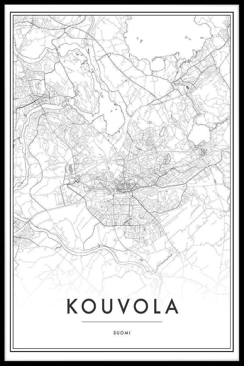 Kouvola Map juliste