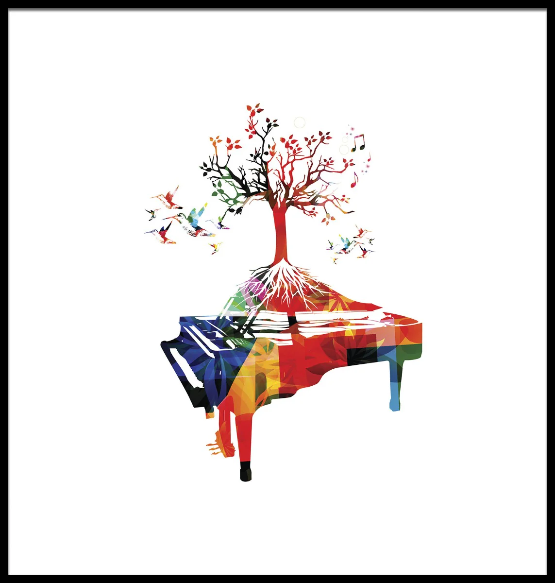 Piano Illustration juliste