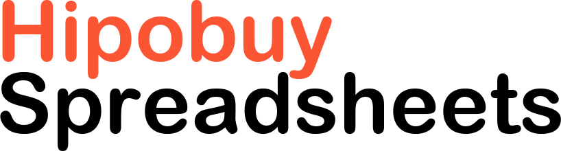 Hipobuy Spreadsheets