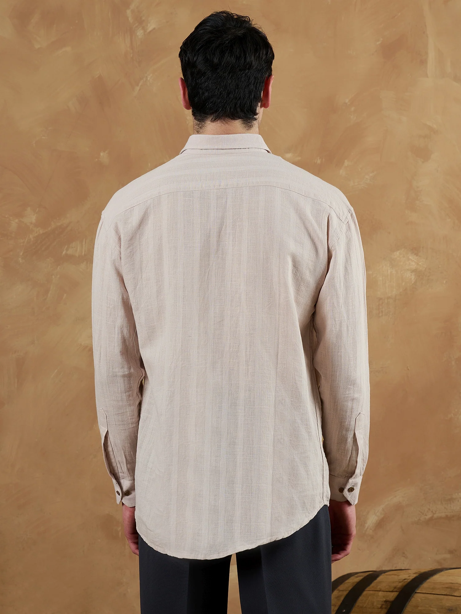 Pink: Oversize Linen Shirt