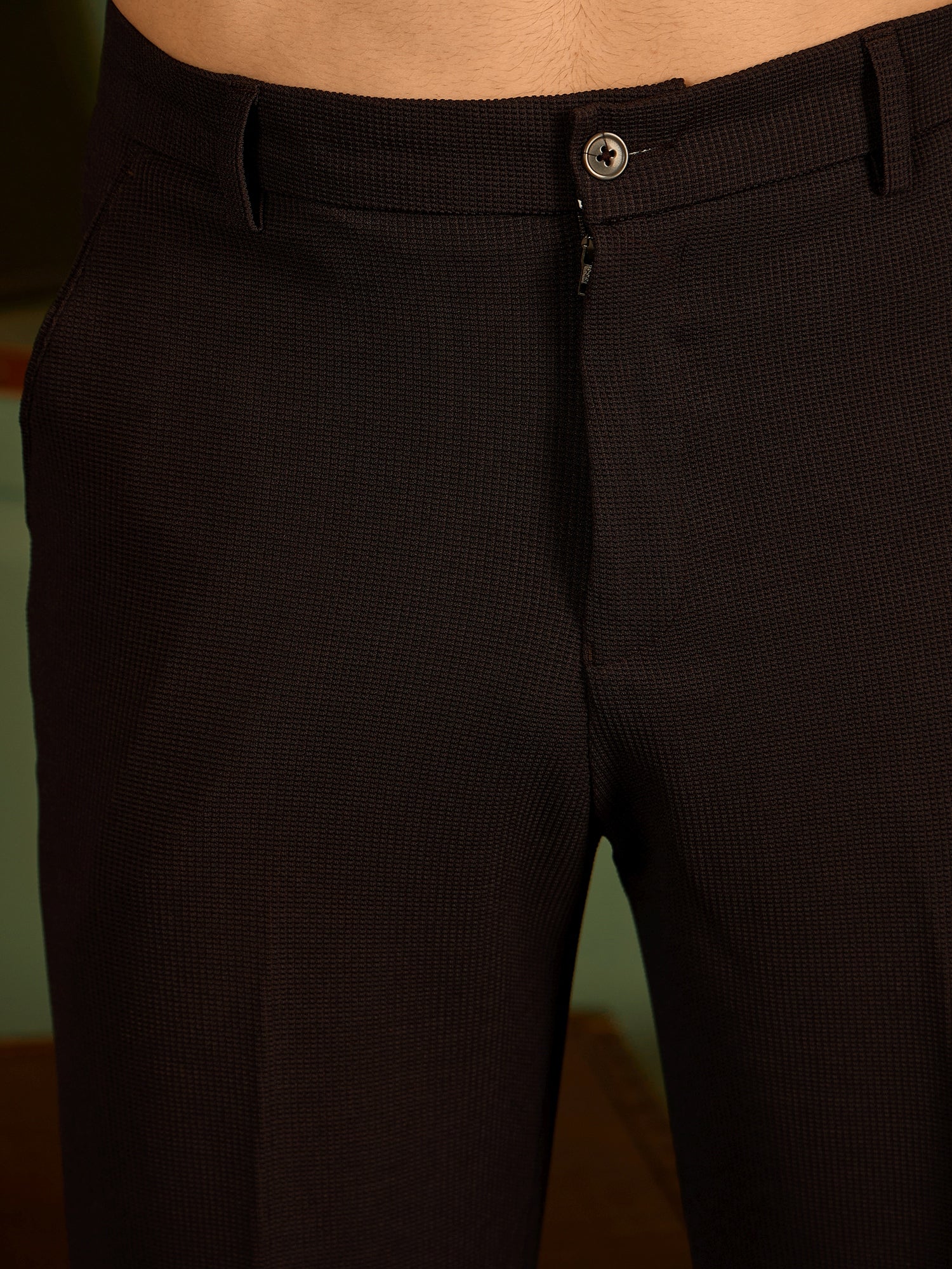 Dark Purple: Korean Baggy Fit Stretchable Trouser