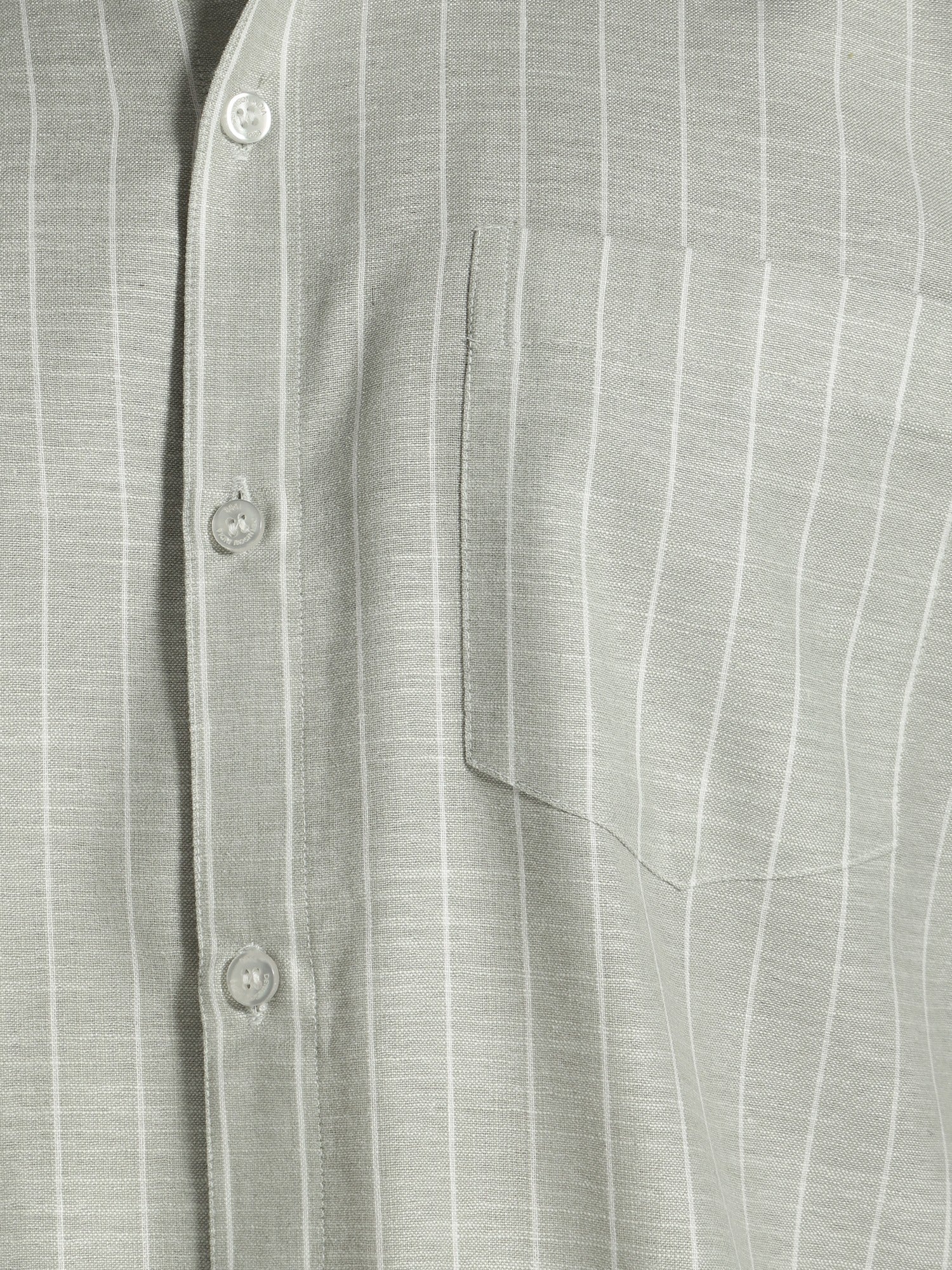 Mint Green & White: Vertical Stripes Formal Shirt