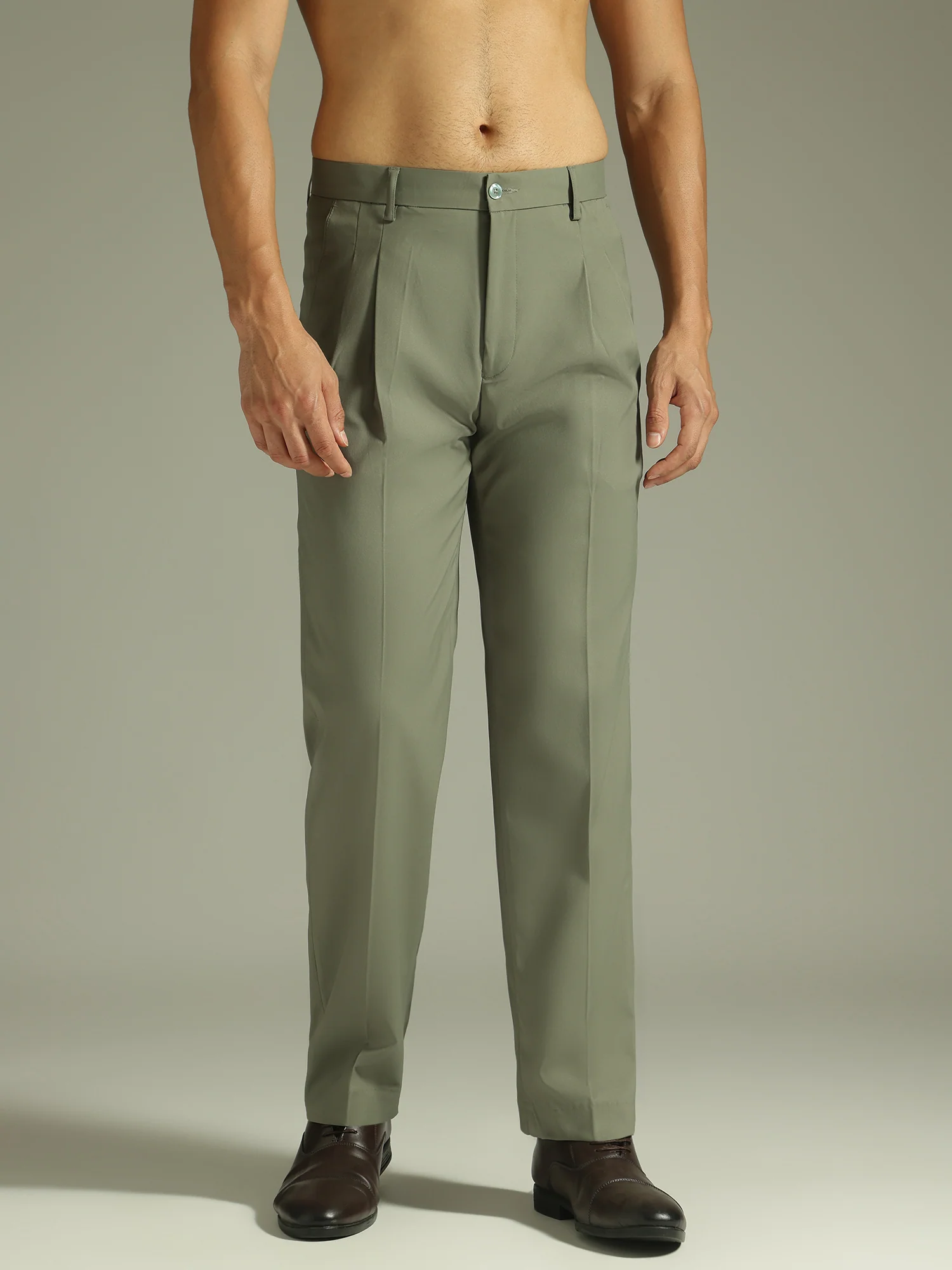Green: Korean Baggy Fit Trouser