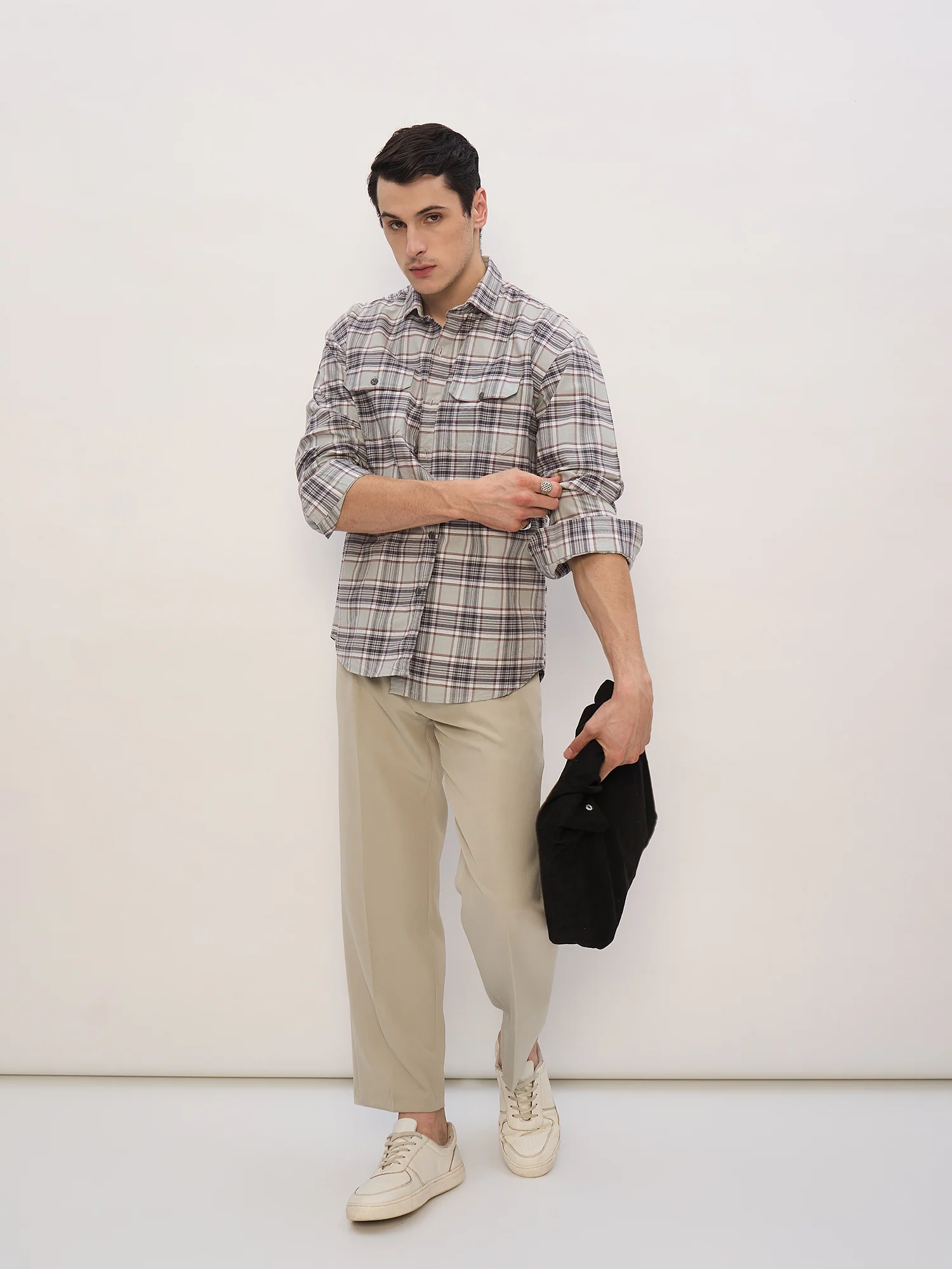 Pista Green: Korean Baggy Fit Trouser