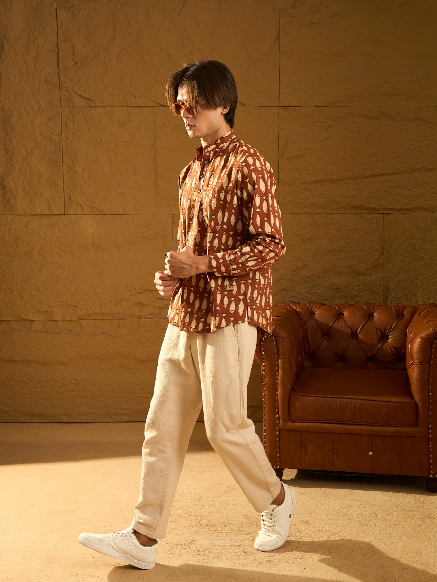 Block Printed Short Casual Kurta