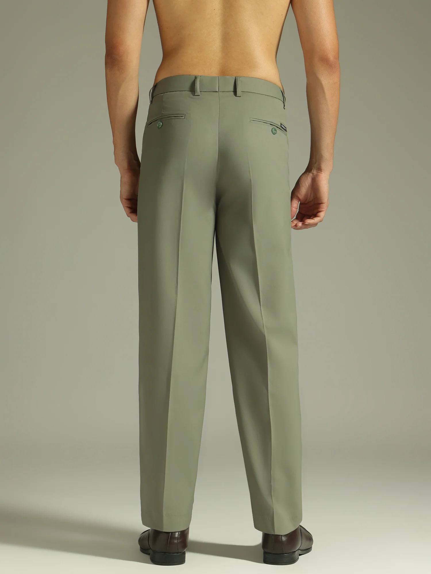 Green: Korean Baggy Fit Trouser