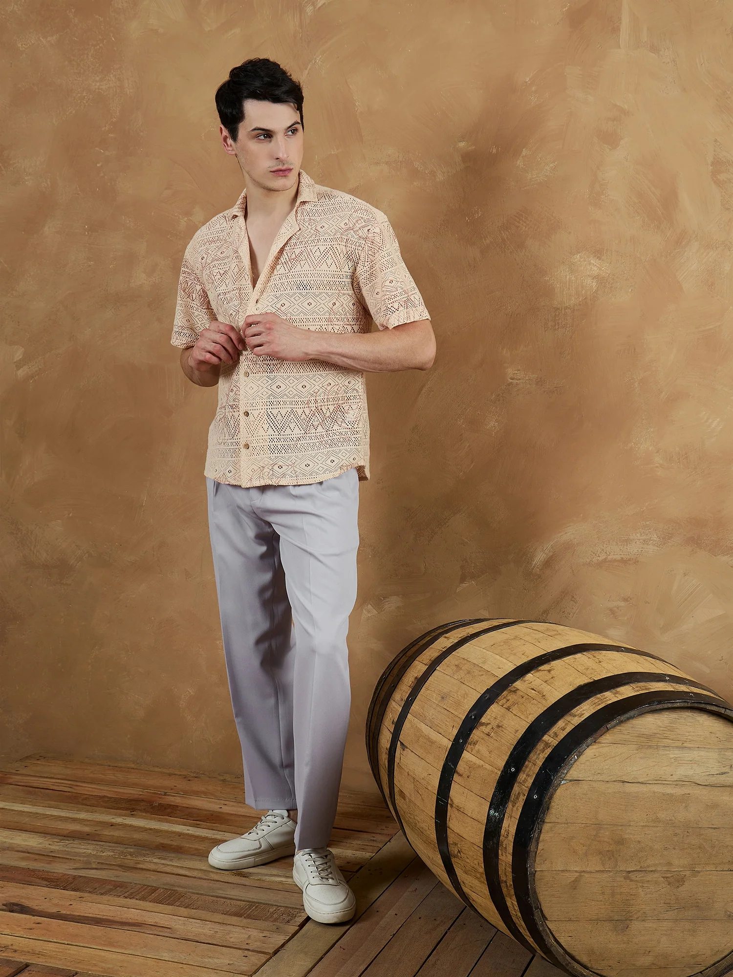 Lavender: Korean Baggy Fit Trouser