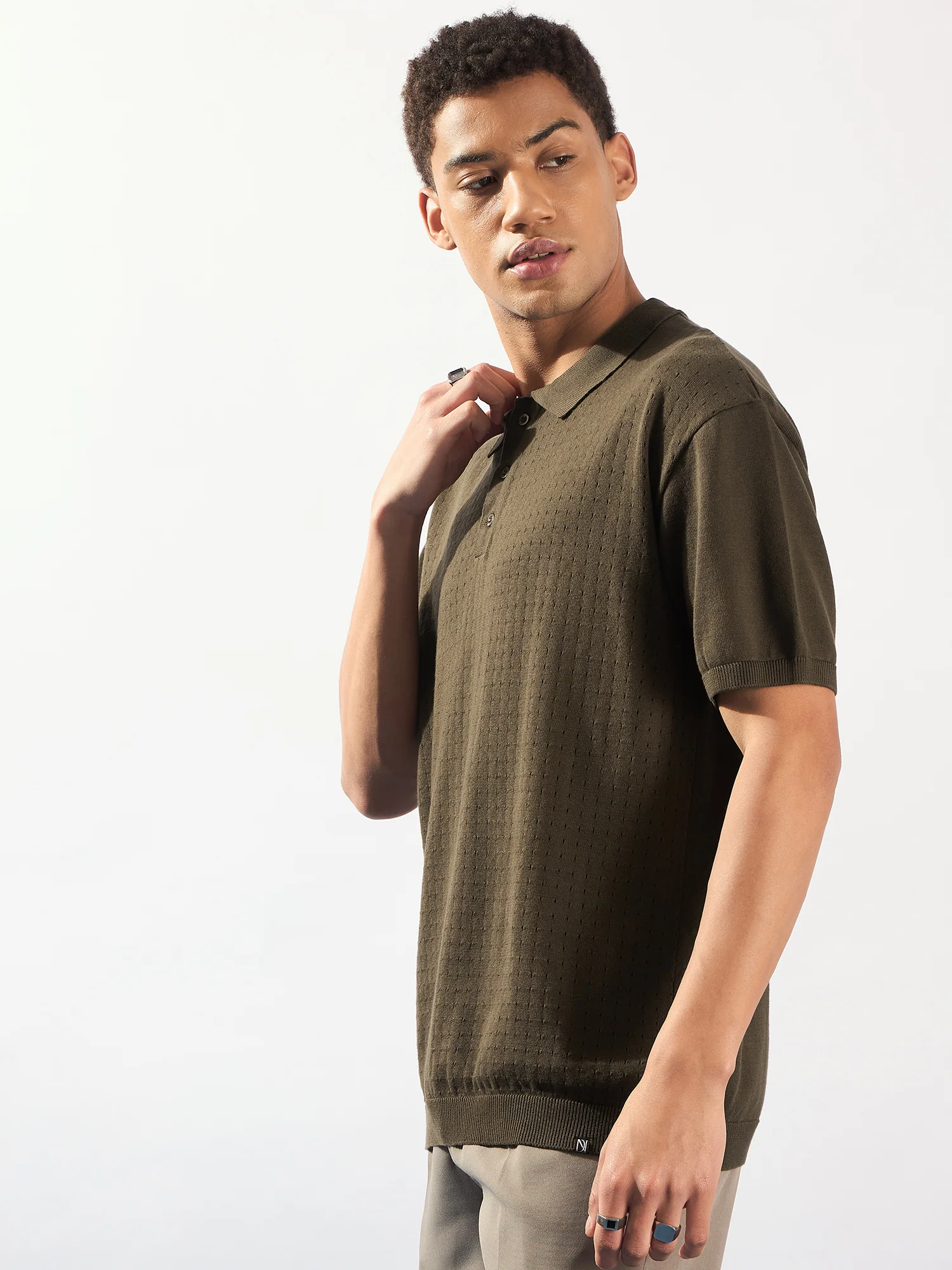 Brown: Relaxed Polo T-Shirt