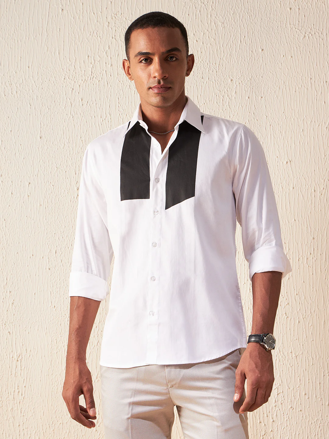 White: Full Sleeves Casual Shirt