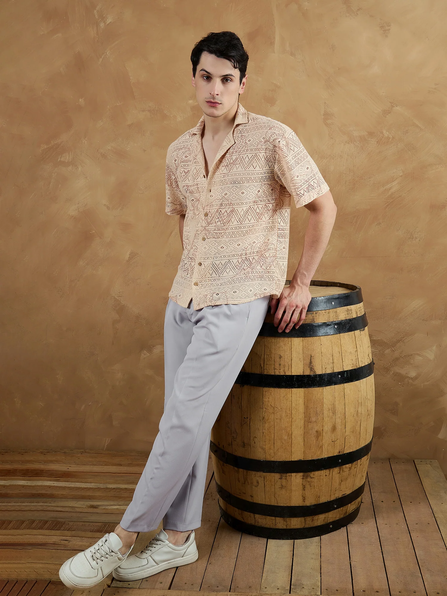 Lavender: Korean Baggy Fit Trouser
