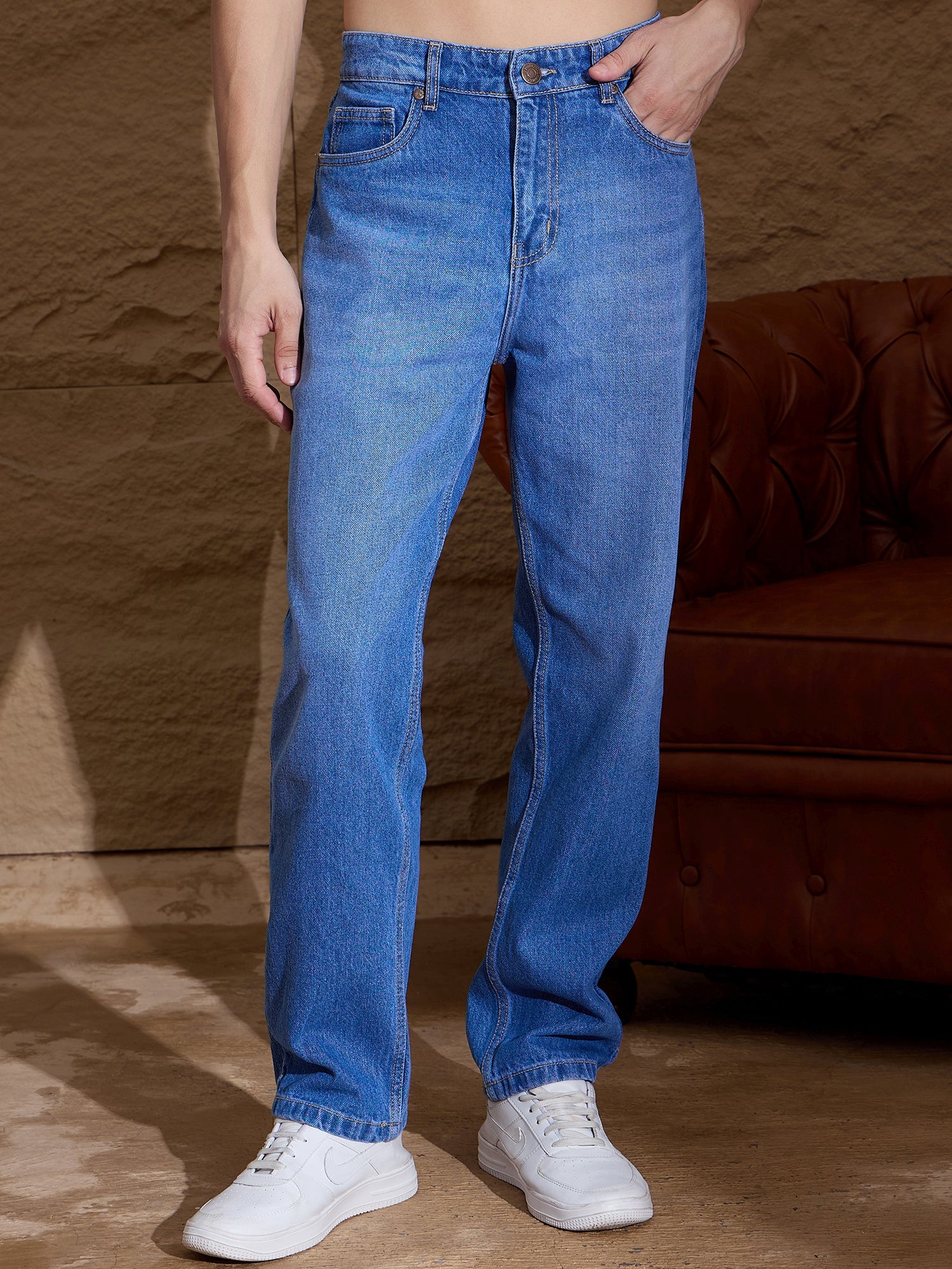 Light Fade: Korean Baggy Jeans