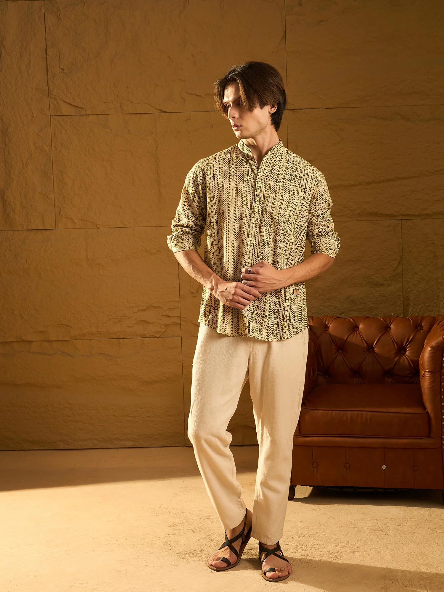 Traditional Printed Short Casual Kurta