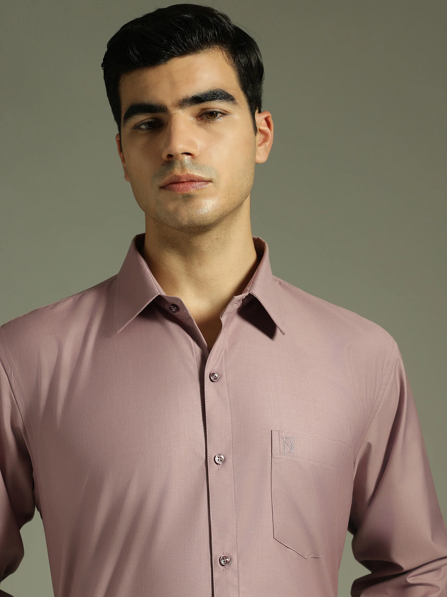 Dusty Pink: Spread Collar Shirt