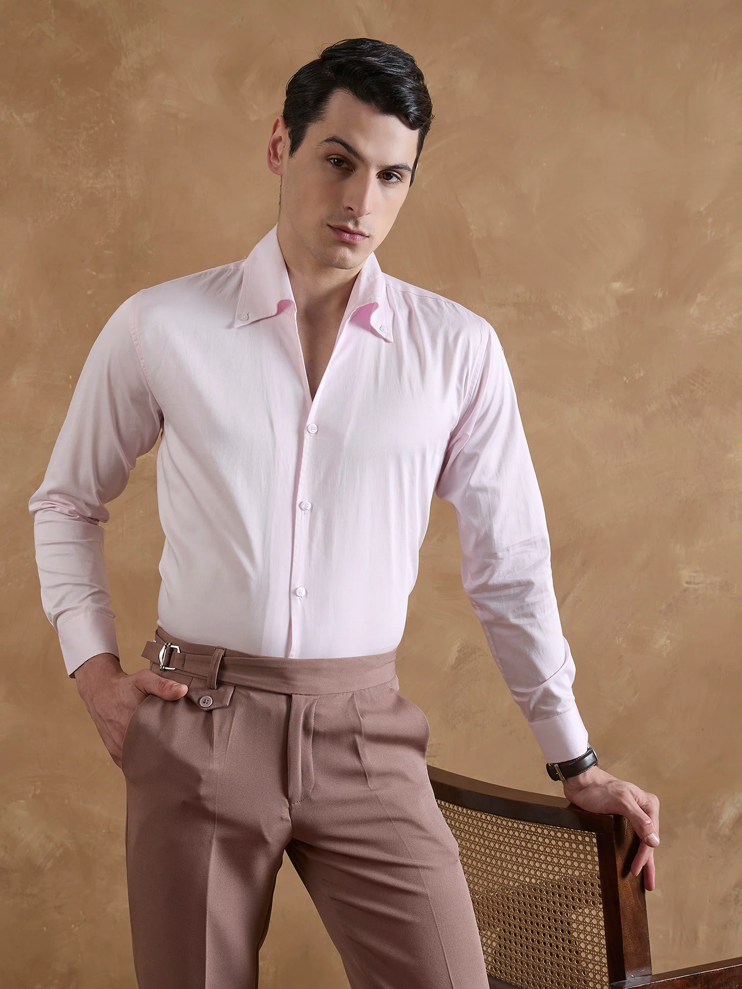 Light Pink: Cooper Collar Shirt