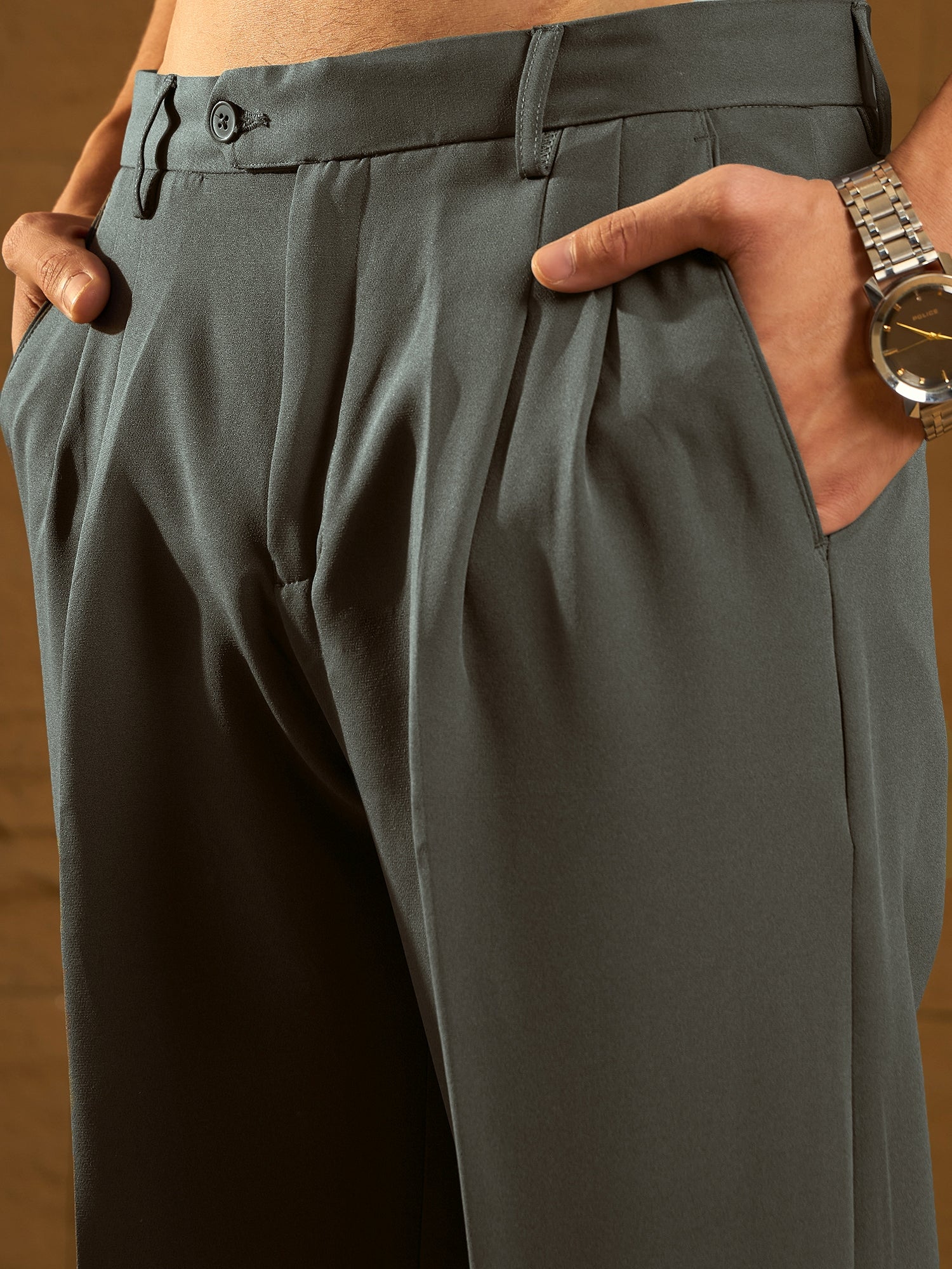 Dark Grey : Korean Baggy Fit Trouser