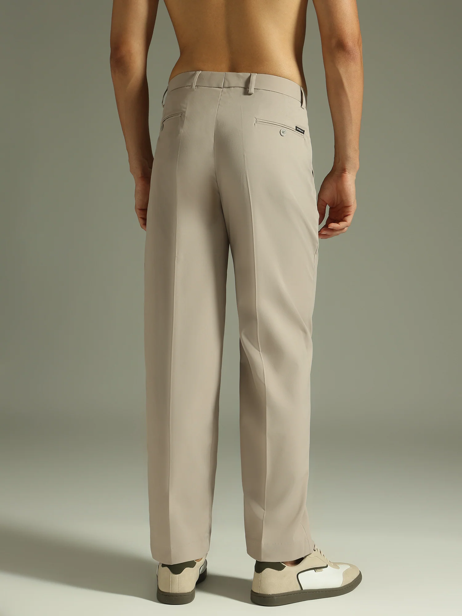 Oyster Grey: Korean Baggy Fit Trouser