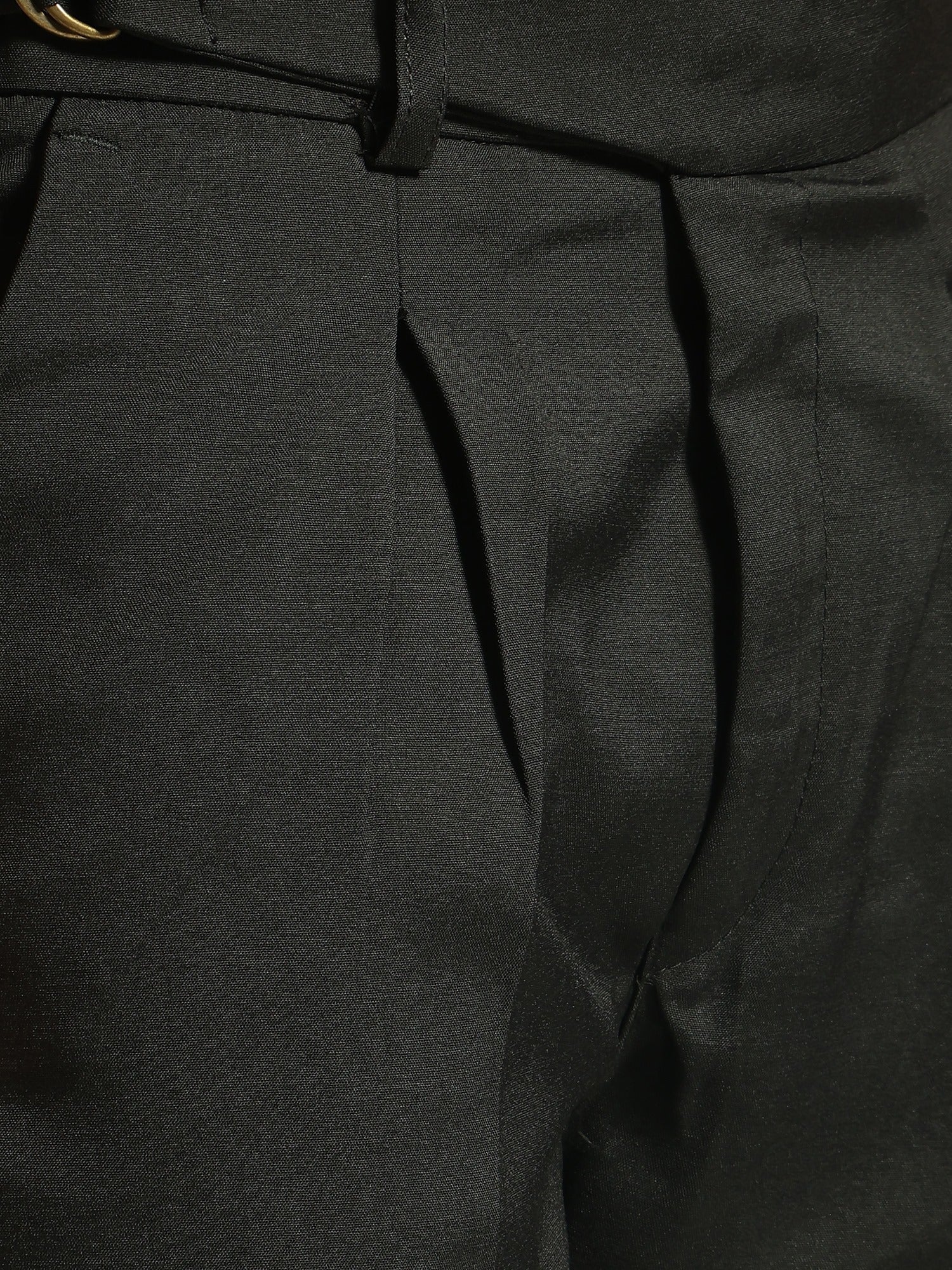 Black: Adjustable Fastening Neopolitan Trouser