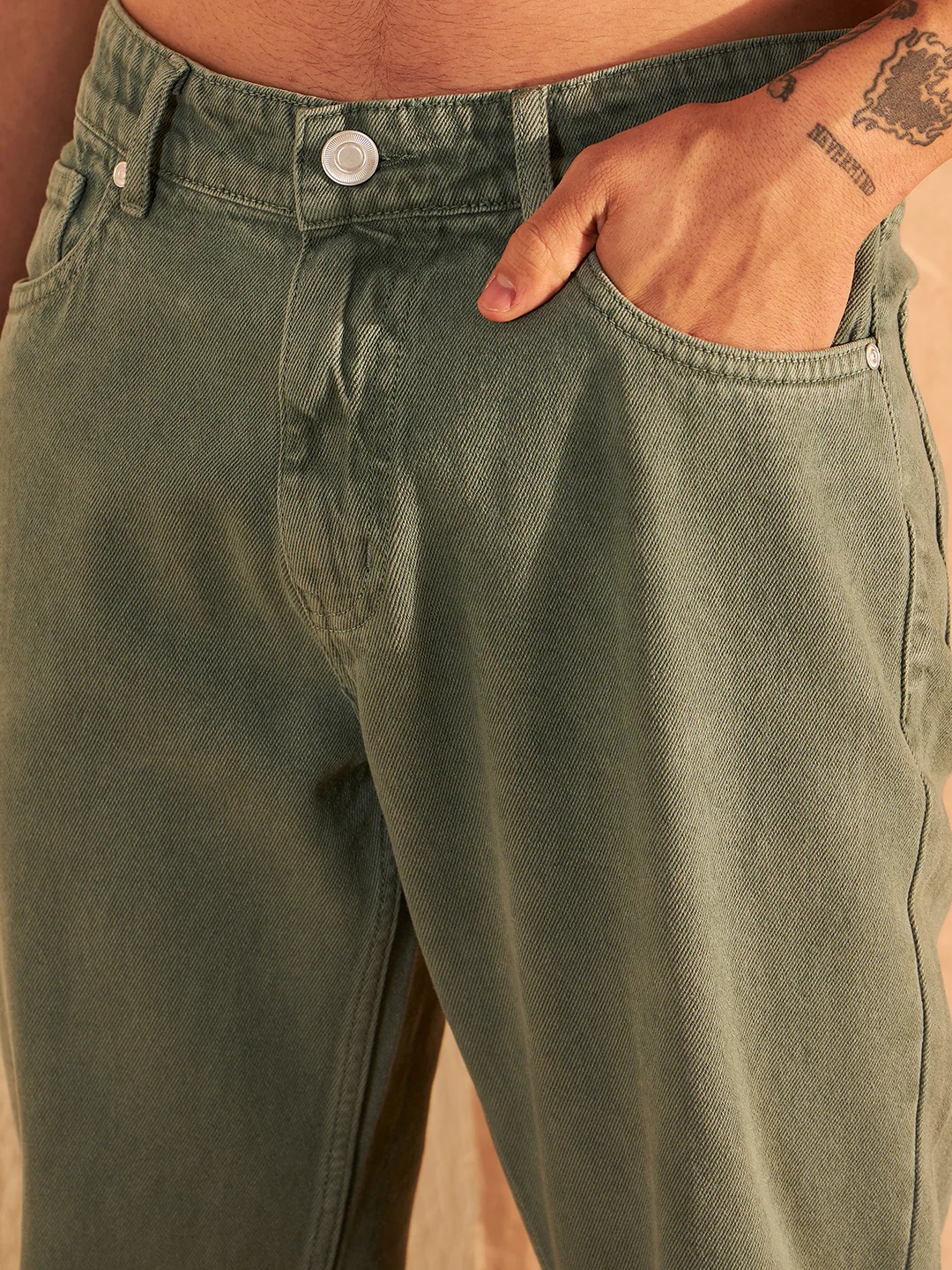 Mint Green: Korean Baggy Jeans