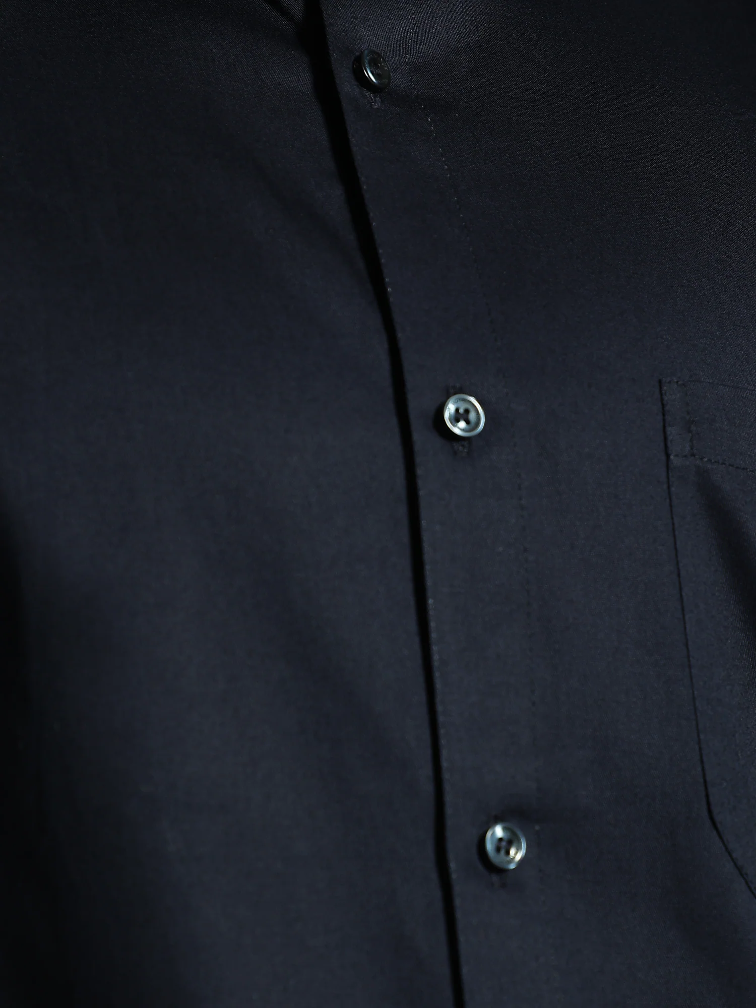 Navy Blue: Solid Cotton Formal Shirt