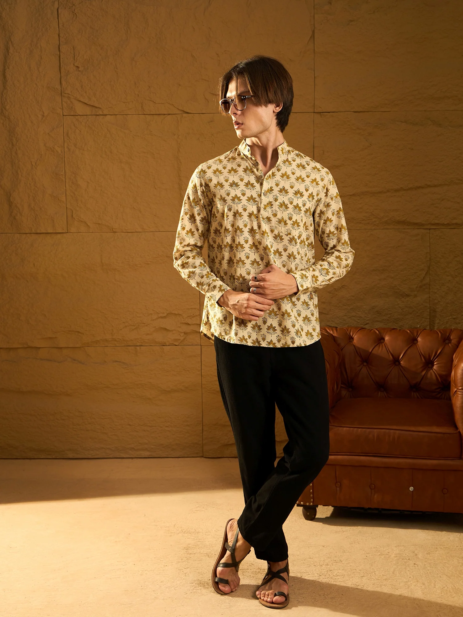 Floral Printed Short Casual Kurta