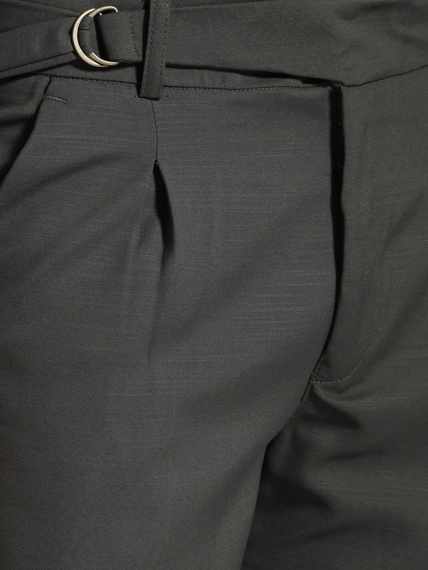 Dark Grey: Adjustable Fastening Neopolitan Trouser