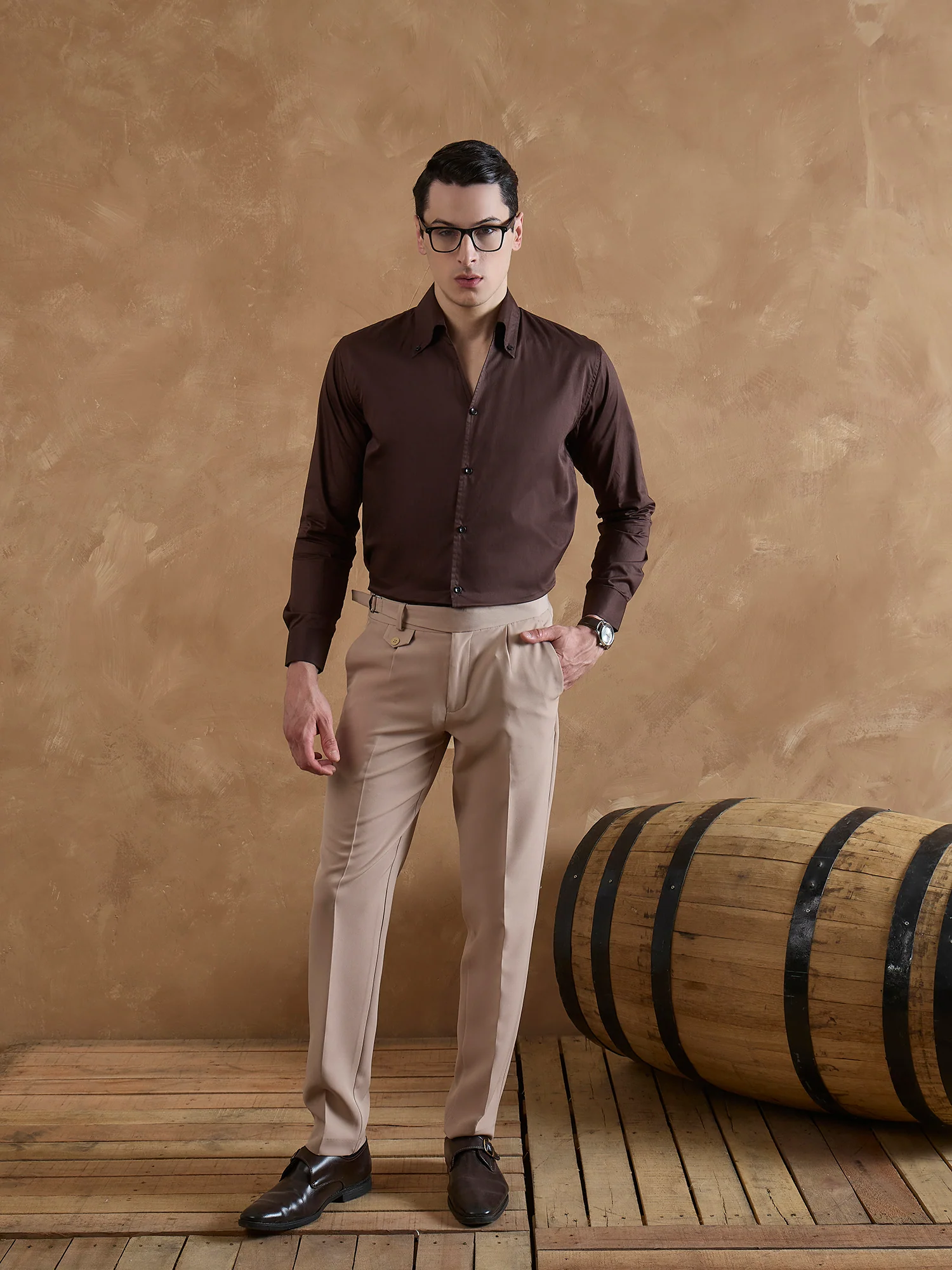Brown: Cooper Collar Shirt