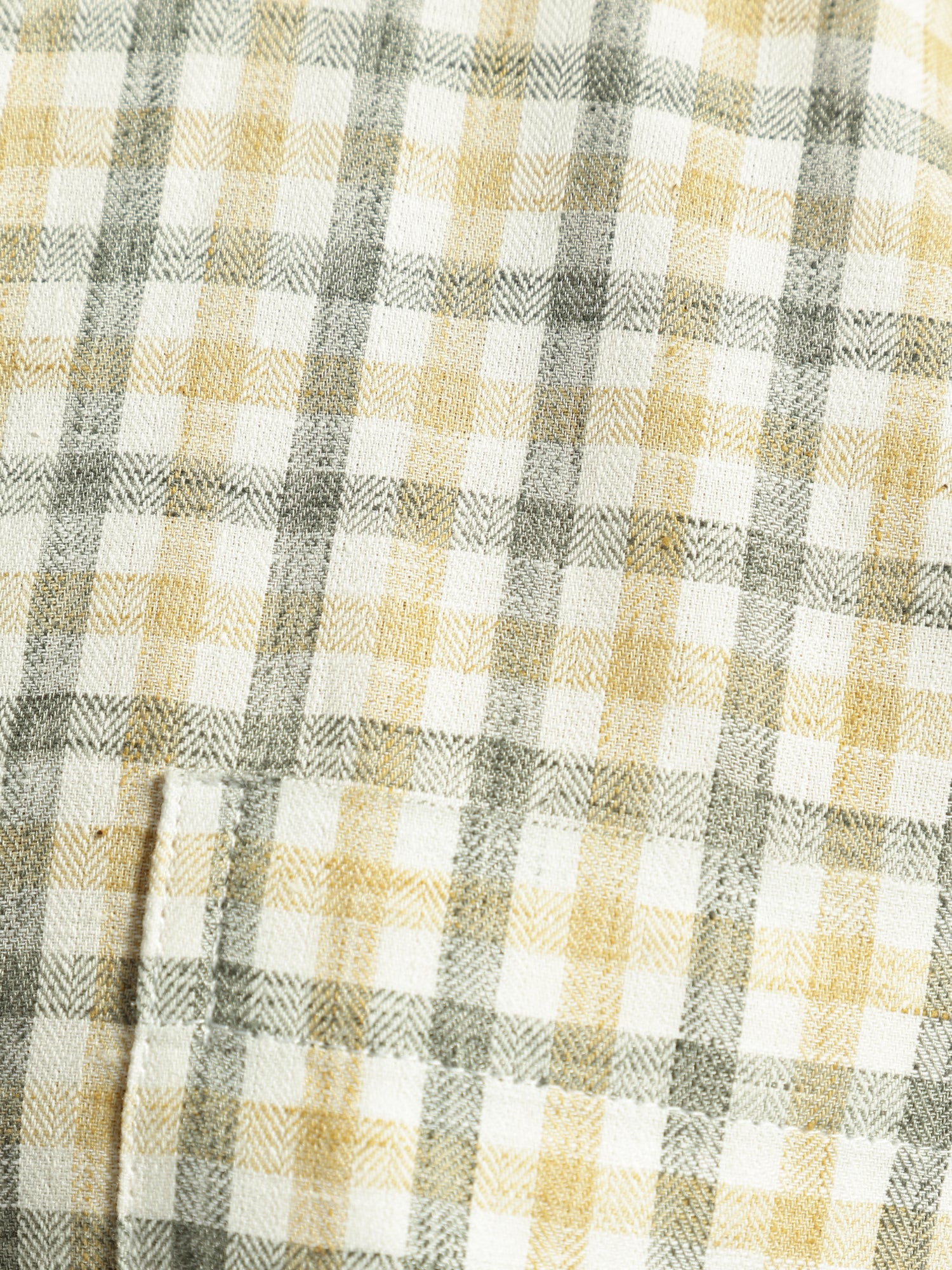 Yellow & White: Full Sleeves Checkered Shirt