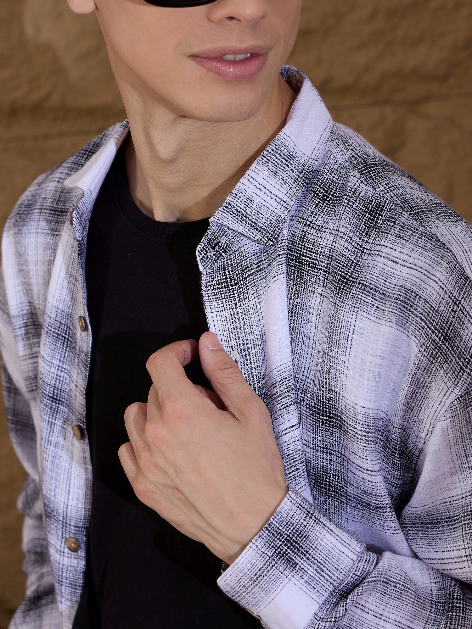Whire: Full Sleeves Tartan Checked Shirt