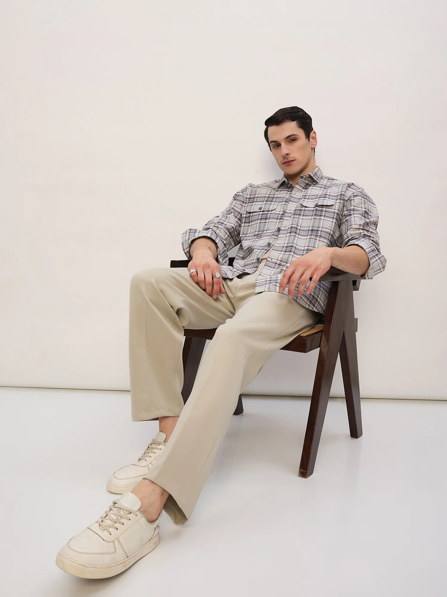 Pista Green: Korean Baggy Fit Trouser