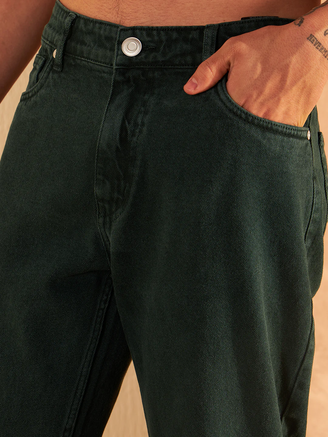 Green: Korean Baggy Jeans