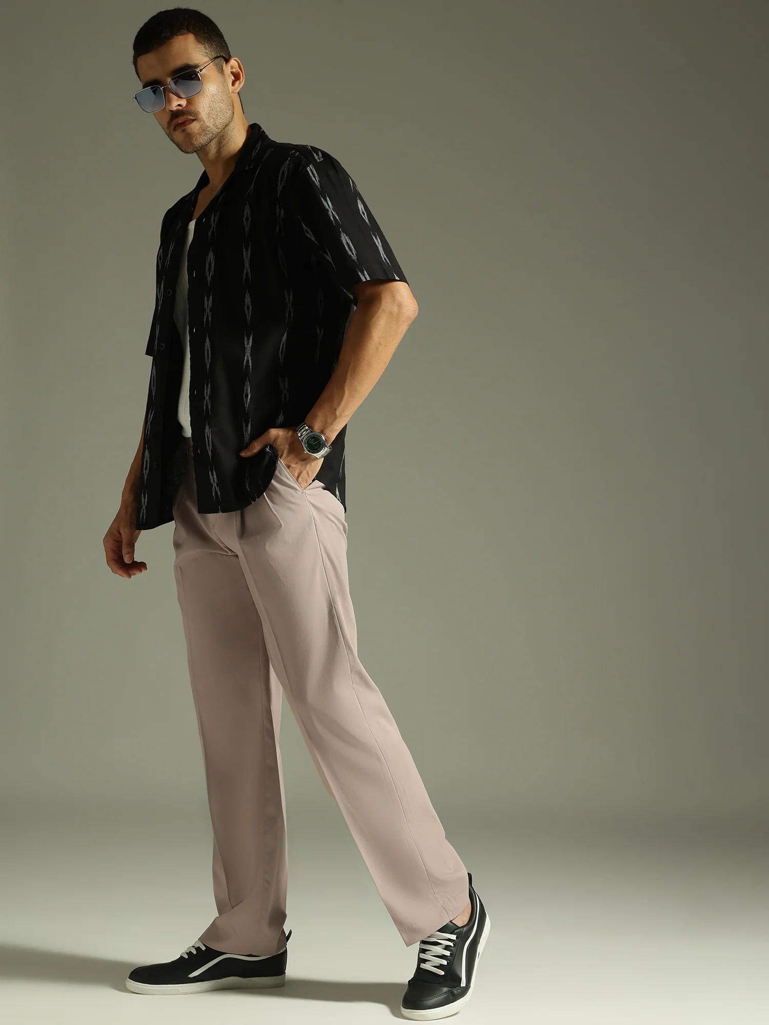 Light Lavender: Korean Baggy Fit Trouser