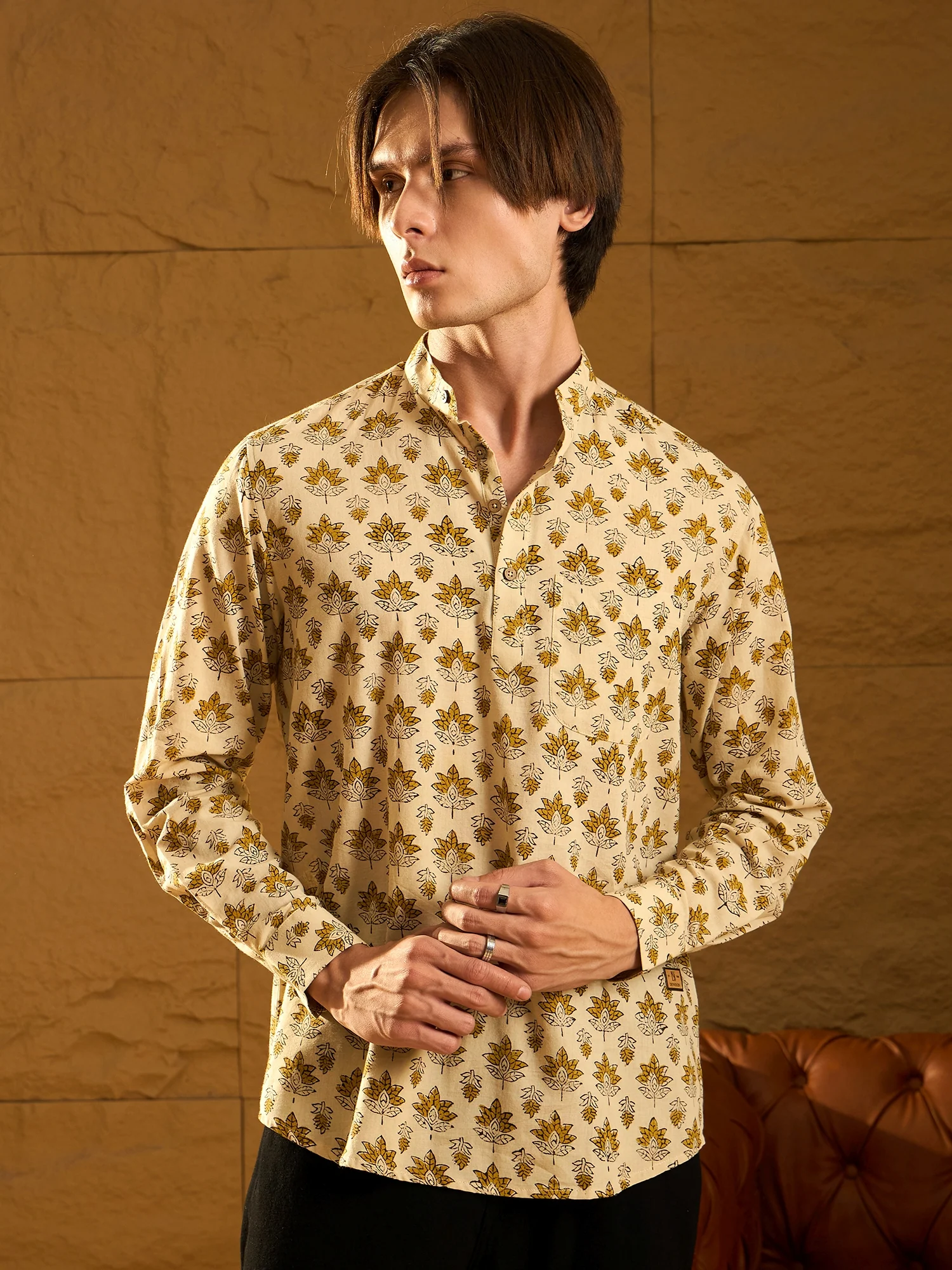 Floral Printed Short Casual Kurta