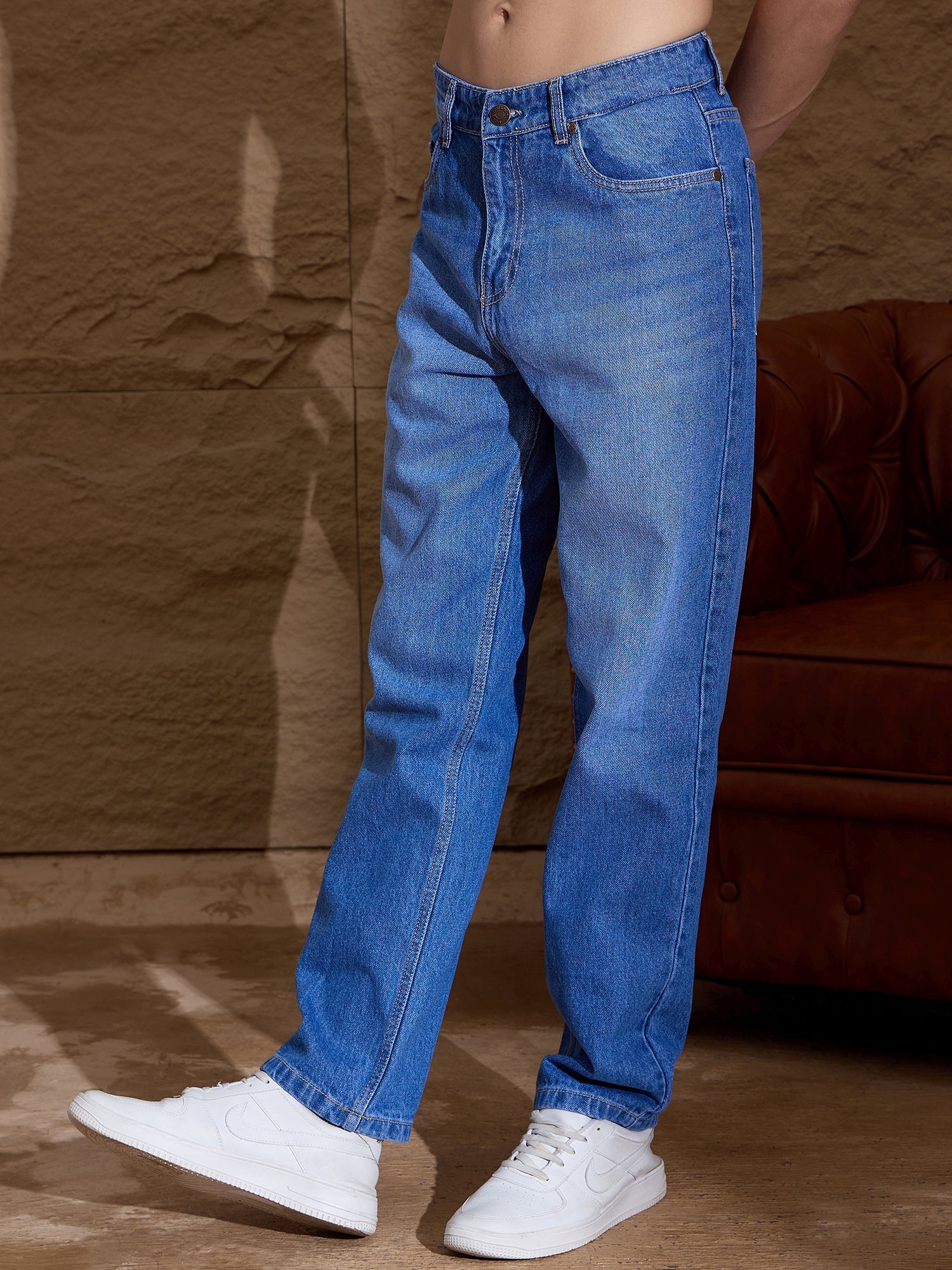 Light Fade: Korean Baggy Jeans