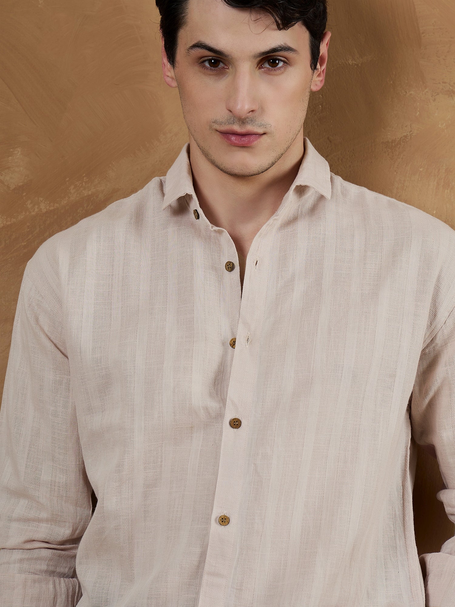 Pink: Oversize Linen Shirt