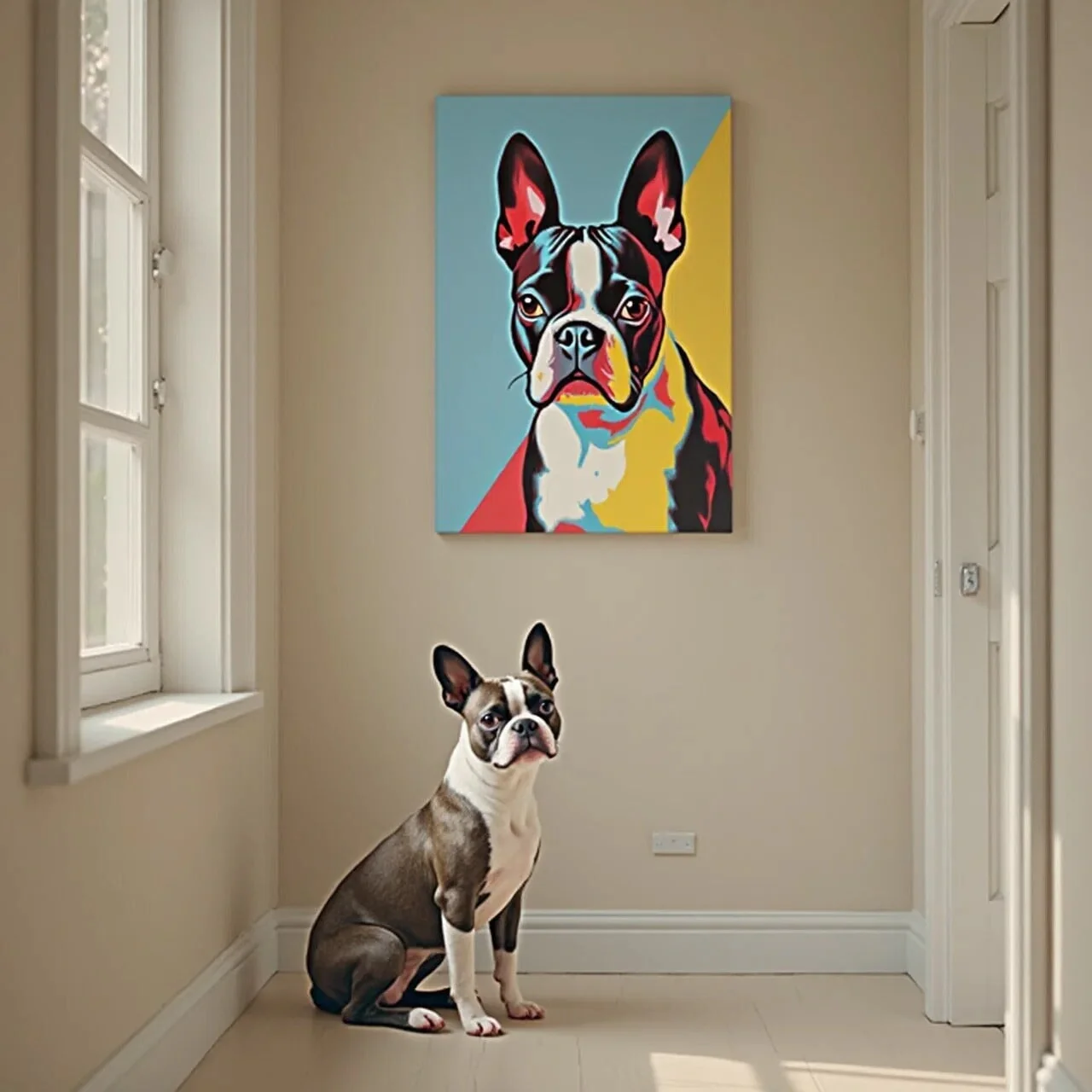 Custom Pop-Art Pet Portrait – Vibrant Hand-Painted Dog & Cat Artwork - MyPetMade - $65.99