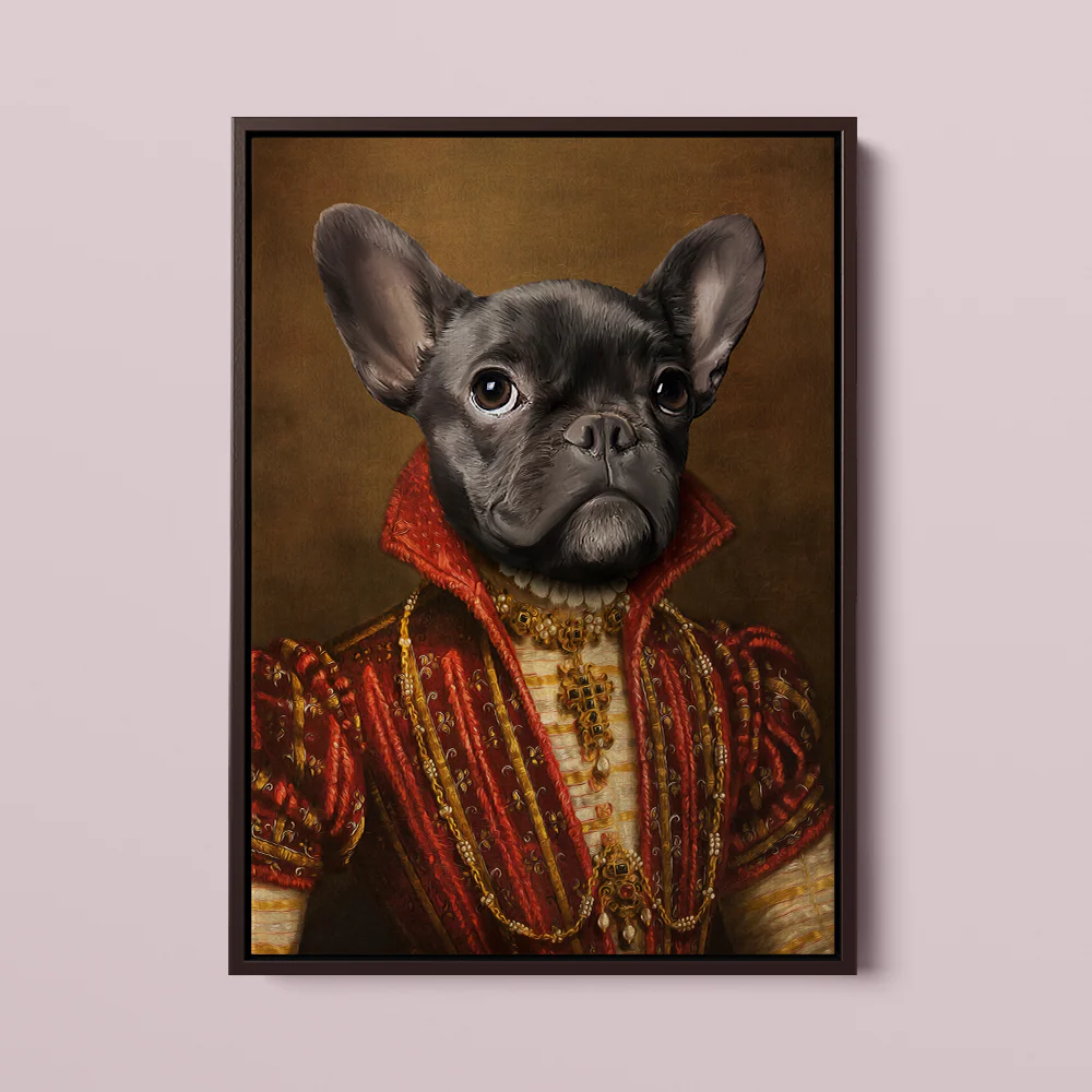 Royal Pet Portrait –The Baroness - MyPetMade - $59.99