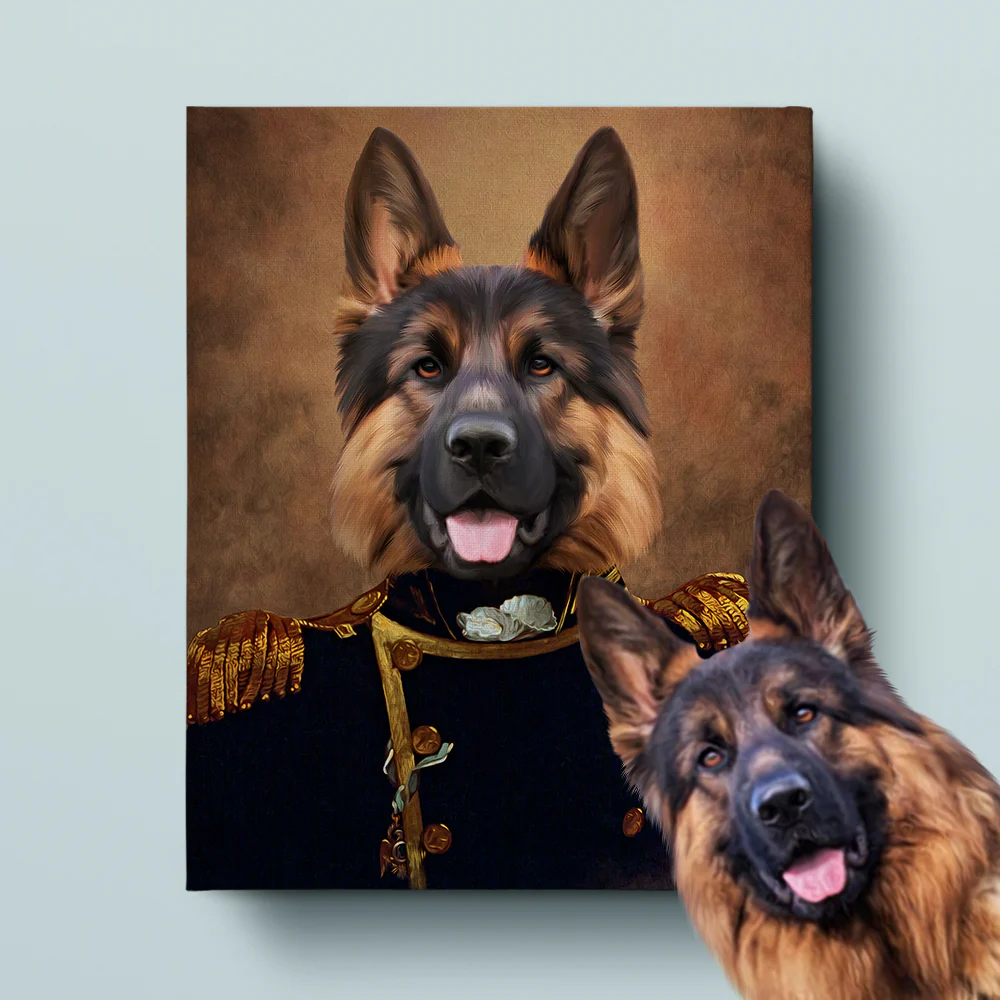 Royal Pet Portrait –Commander - MyPetMade - $59.99