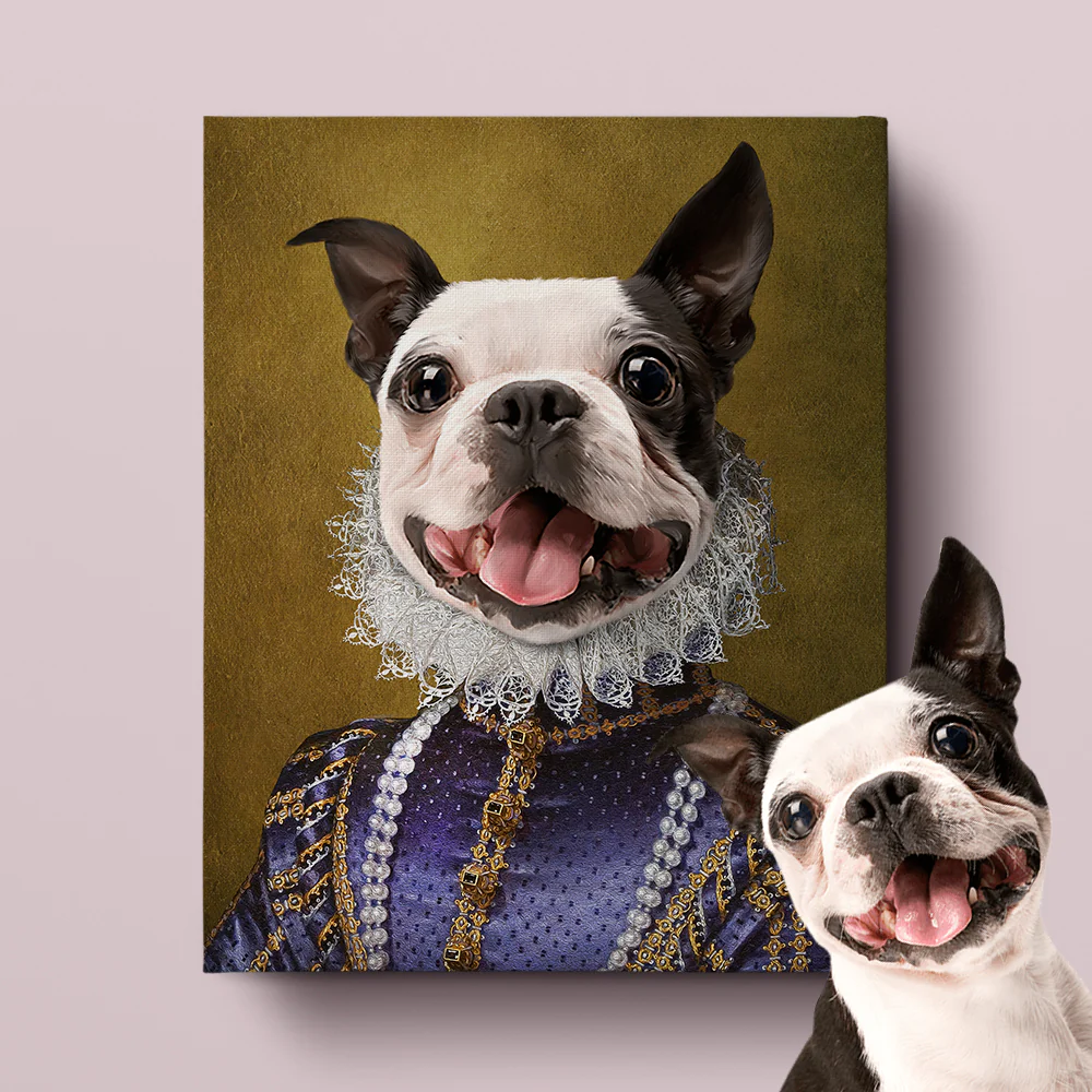 Royal Pet Portrait –The Socialite - MyPetMade - $59.99
