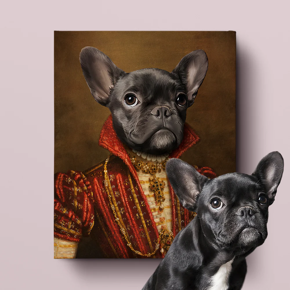 Royal Pet Portrait –The Baroness - MyPetMade - $59.99