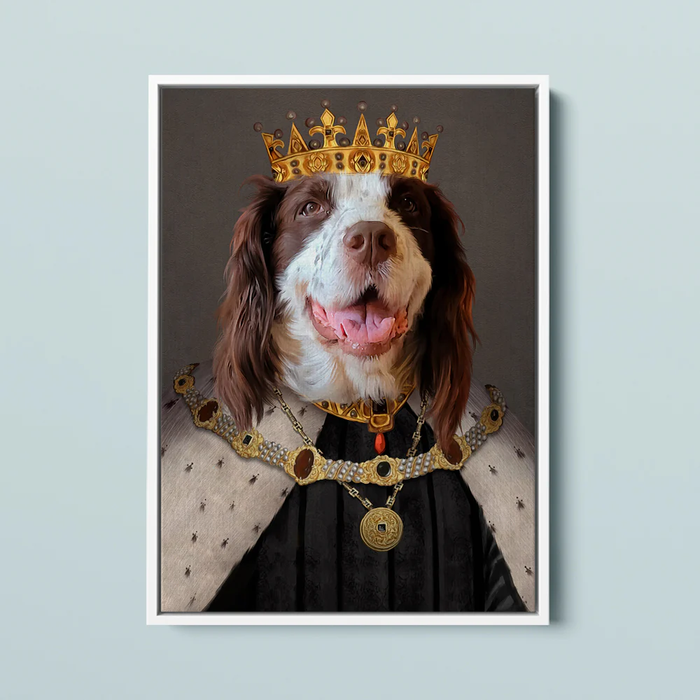 Royal Pet Portrait – Crowned King - MyPetMade - $59.99