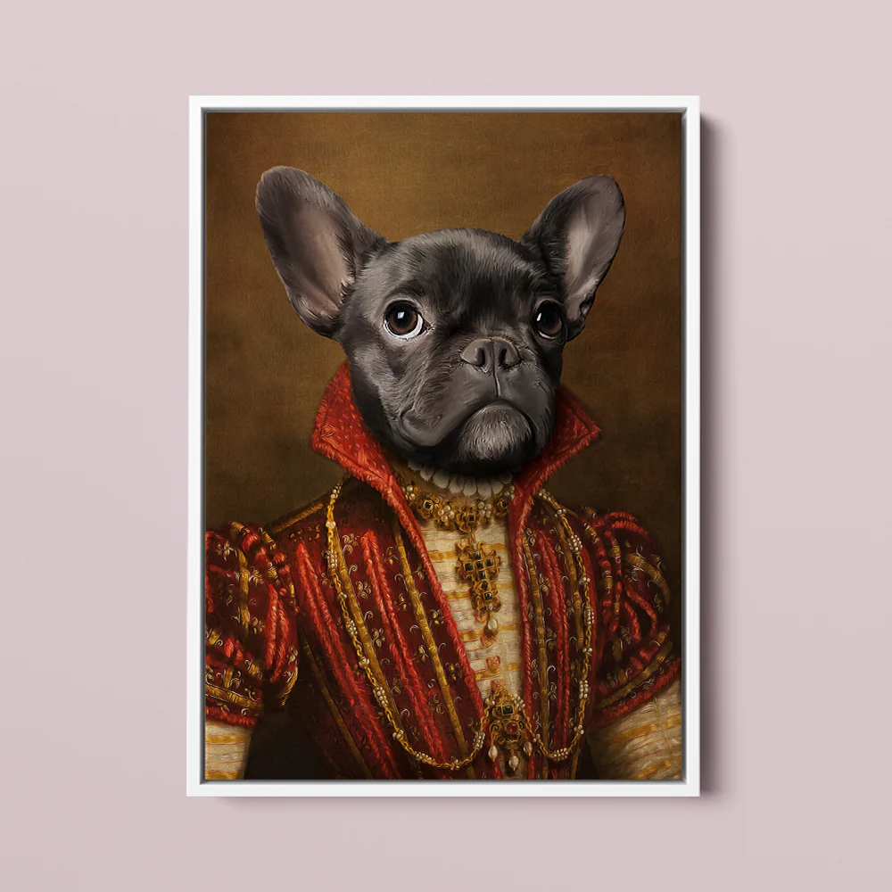 Royal Pet Portrait –The Baroness - MyPetMade - $59.99
