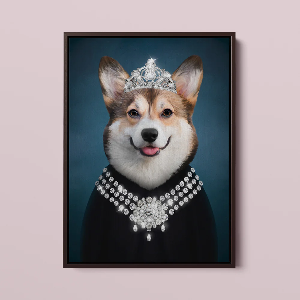 Royal Pet Portrait – Classy Lady - MyPetMade - $59.99